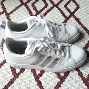 White Adidas Grand Court Sneaker, 8.5